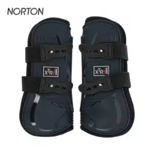 Guêtres NORTON XTR Flex à boutons protège tendons cheval marine 530676 Sellerie Equinoxe Shop Fuveau