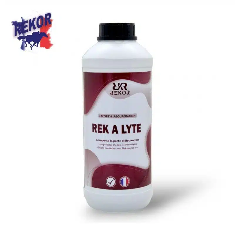 REK A LYTE REKOR électrolytes pour chevaux 1L Sellerie Equinoxe Shop Fuveau
