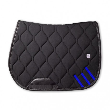 Couverture De Selle Carrée Bleue The Equinox, 22.5x24.5 Pouces, Légère, Avec Sequins