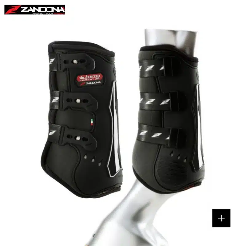 Guêtres KING CARBON AIR FRONT ZANDONA horse black Sellerie Equinoxe