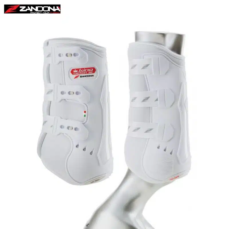 Guêtres KING CARBON AIR FRONT ZANDONA horse white Sellerie Equinoxe