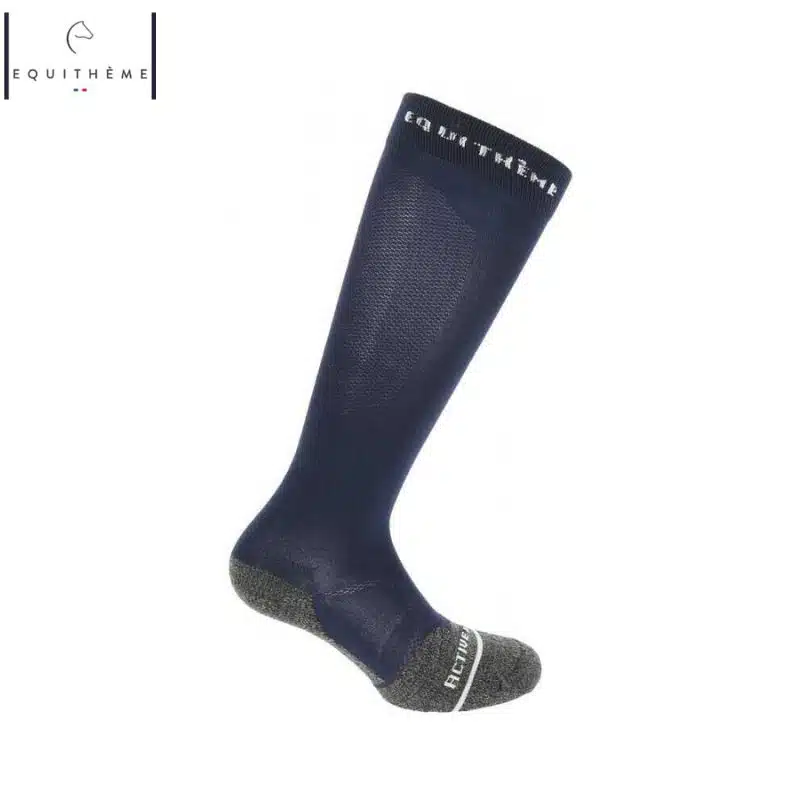 Chaussettes d'équitation technic marine EQUITHÈME Sellerie Equinoxe Shop Fuveau