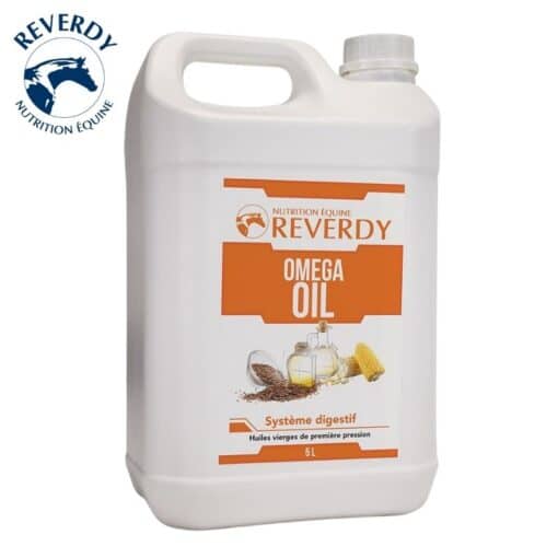 REVERDY OMEGA OIL 5L systeme digestif du cheval equinoxe-shop.com