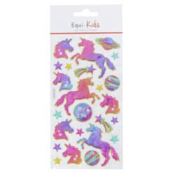 EQUITHEME - Stickers Equi-Kids Relief Licorne My Life