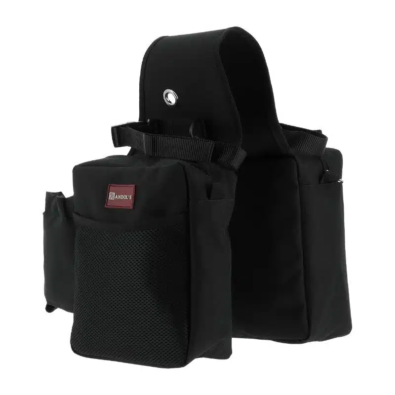 Sacoches de randonnée noires RANDOL'S by Sellerie Equinoxe Shop Fuveau