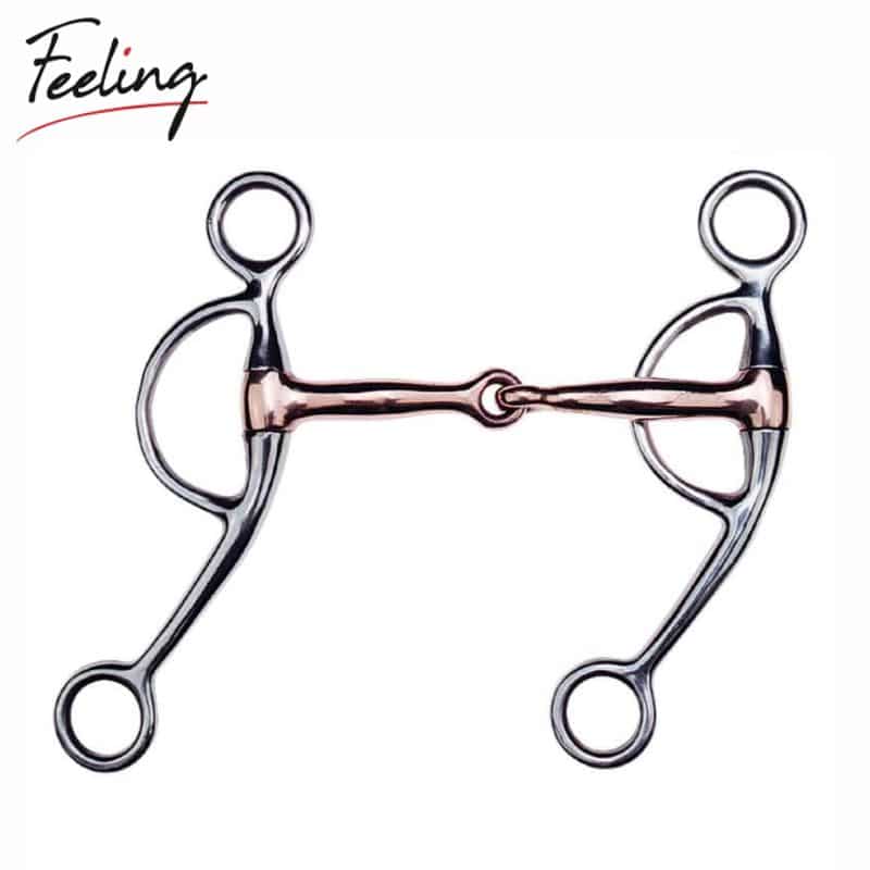 Mors Américain de travail canon cuivre FEELING 606206125 cheval Sellerie Equinoxe Shop Fuveau