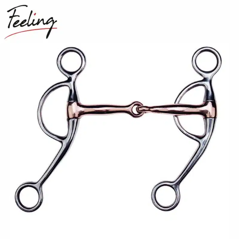 Mors Américain de travail canon cuivre FEELING 606206125 cheval Sellerie Equinoxe Shop Fuveau