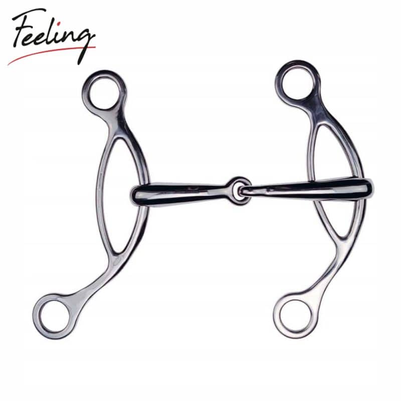 Mors Américain inox gros canon FEELING 606628 cheval Sellerie Equinoxe Shop Fuveau