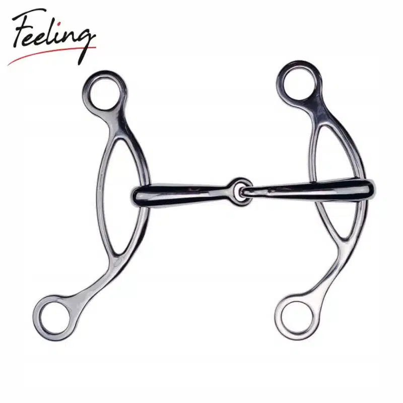 Mors Américain inox gros canon FEELING 606628 cheval Sellerie Equinoxe Shop Fuveau