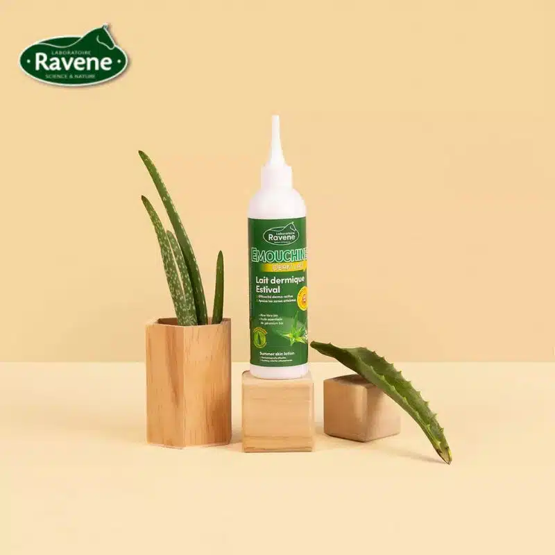 Emouchine Derm Lait Ravene 250ml soin apaisant crinière et queue cheval