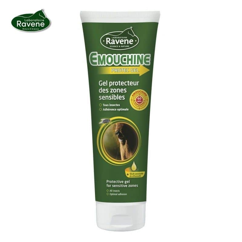 Ravene Gel anti-mouches EMOUCHINE PROTEC pour chevaux et poneys Sellerie Equinoxe Shop Fuveau