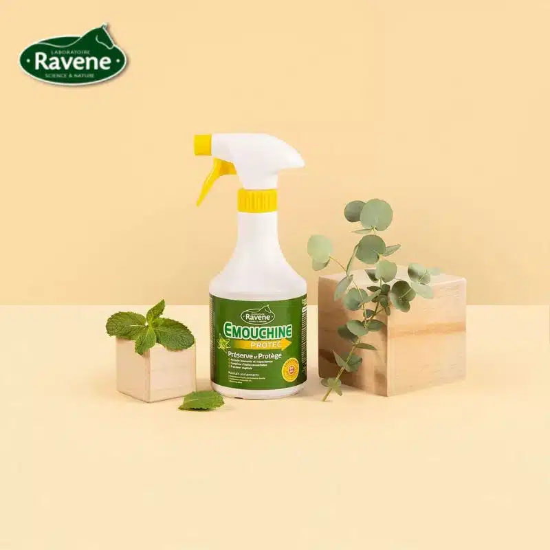Emouchine Protec Ravene spray 500ml anti-mouches cheval aux huiles essentielles