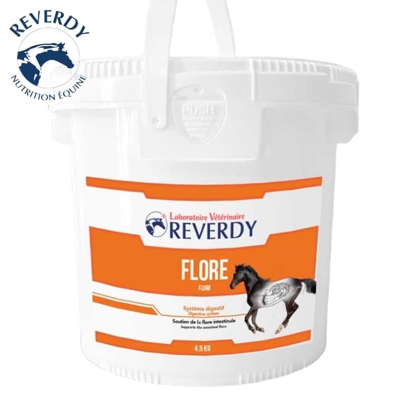 Flore 4.5 kg Reverdy équilibre de la flore intestinale du cheval et poney Sellerie Equinoxe Shop Fuveau