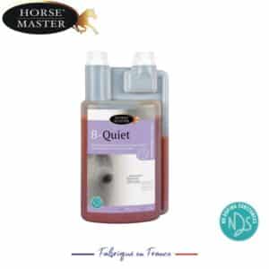 B QUIET 1L Tryptophane et magnésium pour chevaux anxieux Horse Master Sellerie Equinoxe Shop Fuveau