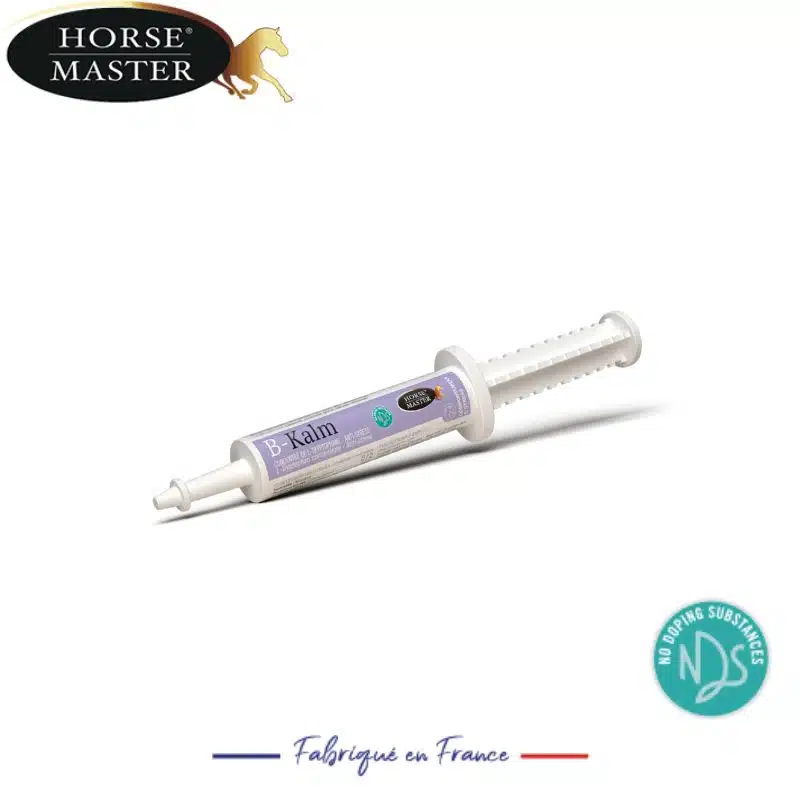 Pate B KALM seringue Concentré de L-Tryptophane - Anti-stress pour chevaux anxieux Horse Master Sellerie Equinoxe Shop Fuveau