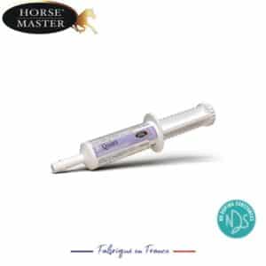 Pate B QUIET seringue Tryptophane et magnésium pour chevaux anxieux Horse Master Sellerie Equinoxe Shop Fuveau