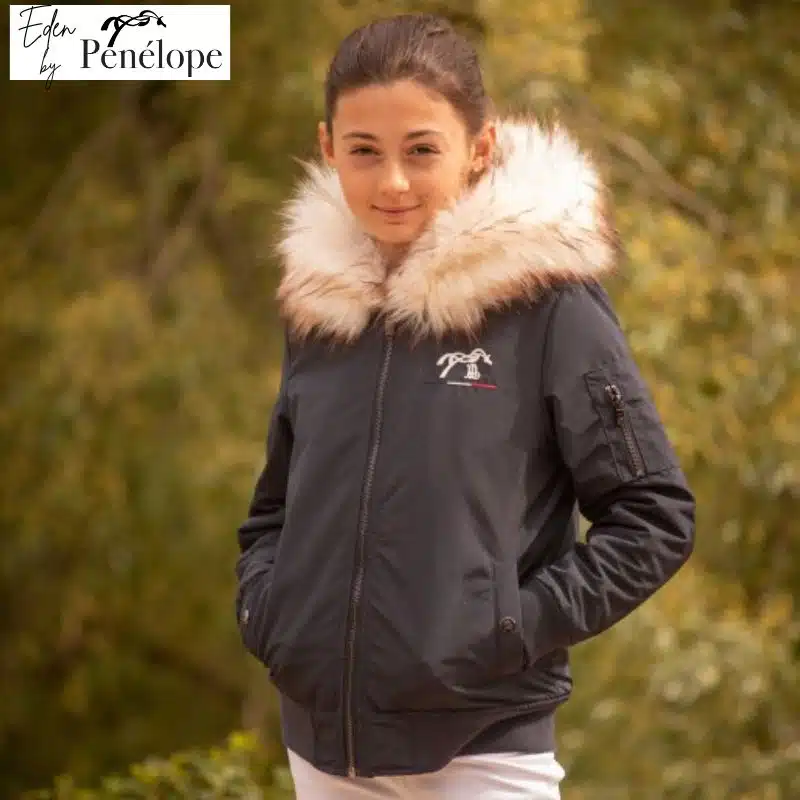Blouson d'équitation Lyon marine glitter 9800017 EDEN BY PENELOPE COLLECTION AW25 SELLERIE EQUINOXE SHOP FUVEAU