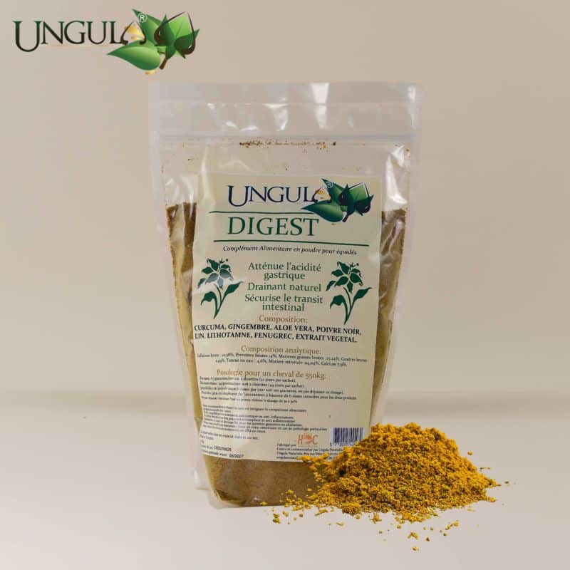 Digest Ungula Naturalis, complément alimentaire pour la digestion du cheval en poudre