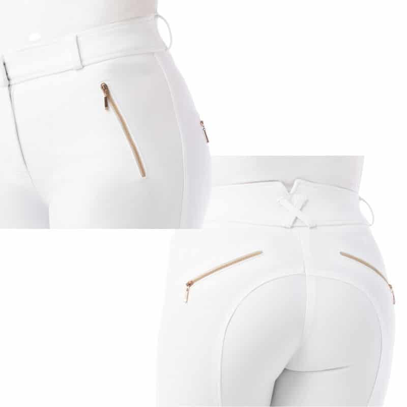pantalon d'équitation kenya blanc Equithème Sellerie Equinoxe