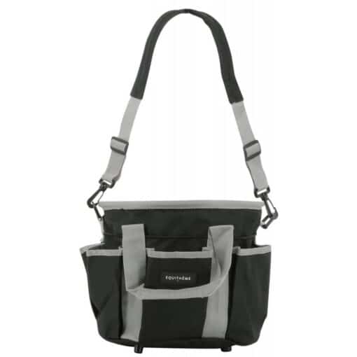 sac de pansage equitheme multipoches noir gris equinoxe-shop.com