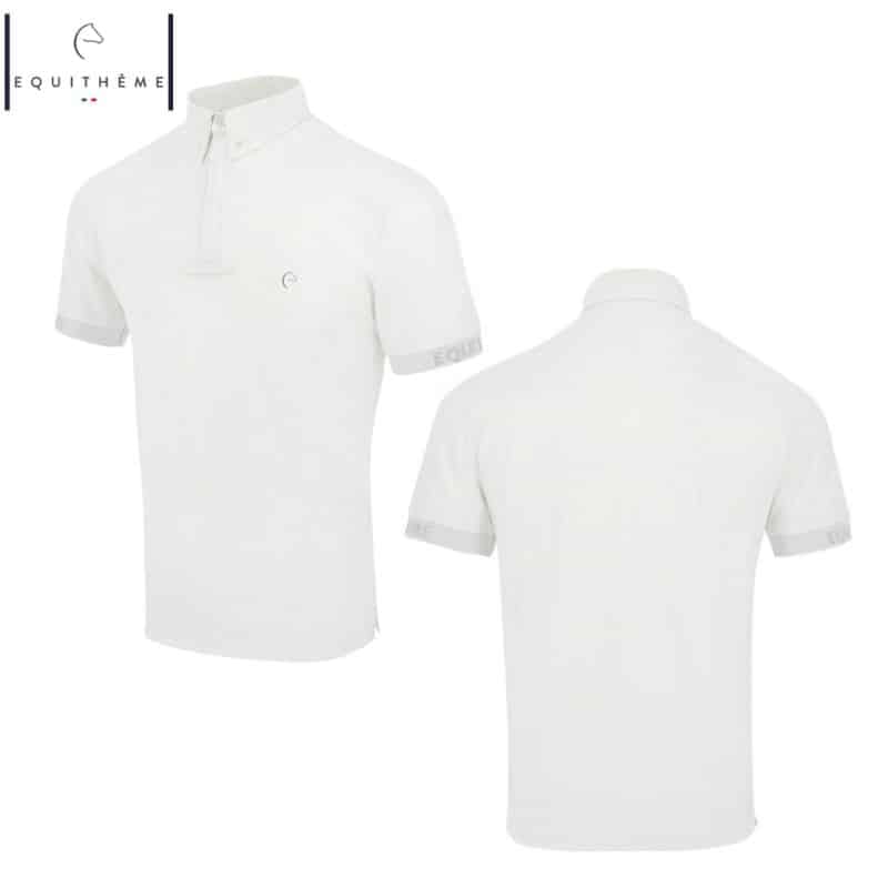 POLO DE CONCOURS WELLINGTON blanc EQUITHÈME by SELLERIE EQUINOXE