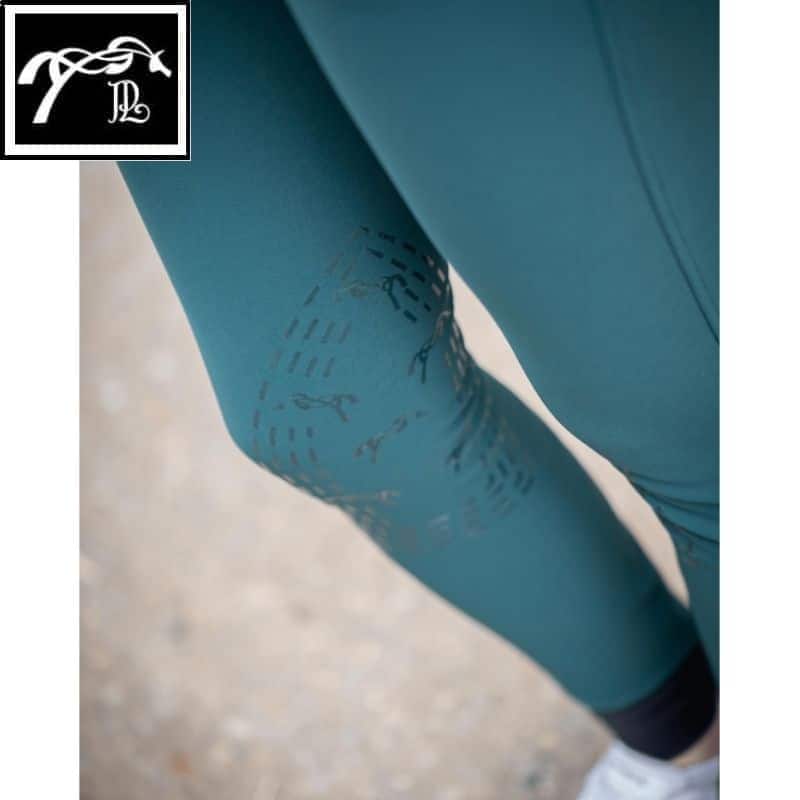 Penelope-pantalon point sellier vert foret details