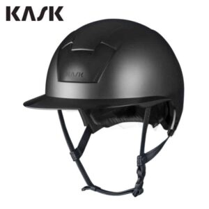 KASK Kooki Lady Hunter black Matt casque d'équitation à visière large complètement mat KASK Kooki Lady Hunter black Matt casque d'équitation à visière large complètement mat