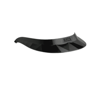 NACA visiere grande noir glosslogo noir