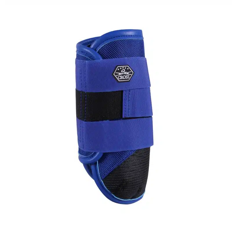 Guêtres de cross antérieur technical Q cross bleu roi QHP Sellerie Equinoxe Shop