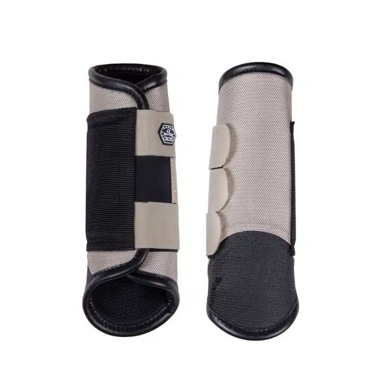 Guêtres de cross postérieur technical Q cross beige biscuit QHP Sellerie Equinoxe Shop