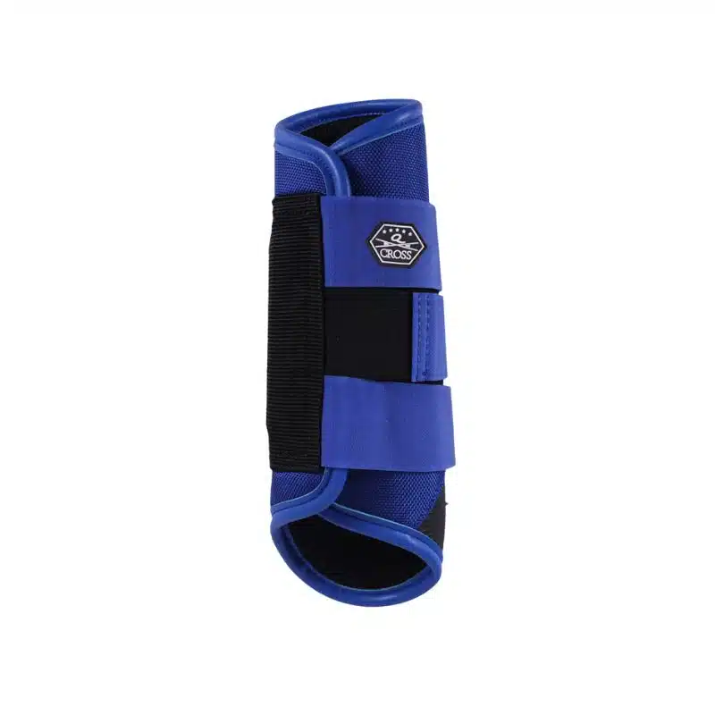 Guêtres de cross postérieur technical Q cross bleu roi QHP Sellerie Equinoxe Shop