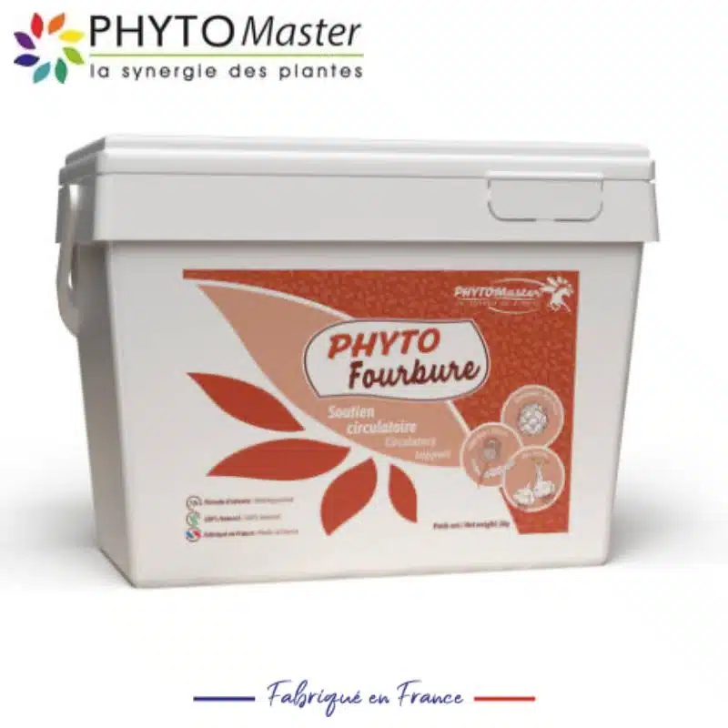 PHYTO FOURBURE soutien circulatoire et drainage cheval 151100101B PHYTO MASTER SELLERIE EQUINOXE SHOP FUVEAU