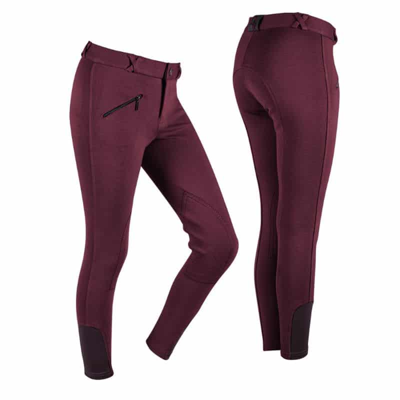 pantalon d'équitation enfant bordeaux QHP equinoxe-shop.com