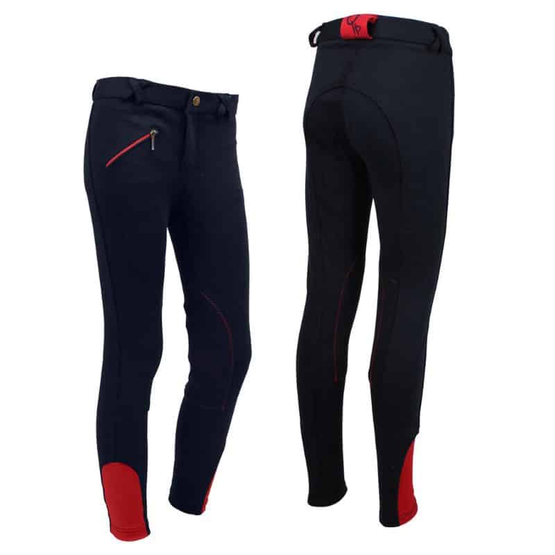 pantalon d'équitation enfant marine QHP equinoxe-shop.com