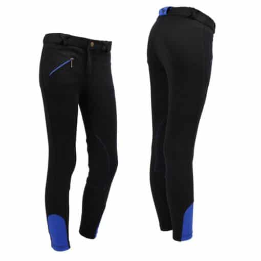 pantalon d'équitation enfant noir QHP equinoxe-shop.com