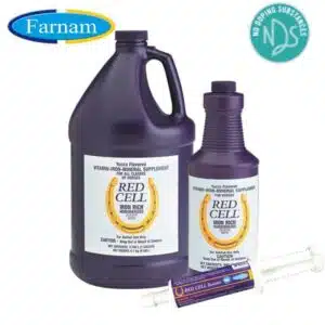Red Cell Booster Farnam liquide et seringue Energie et puissance cheval Sellerie Equinoxe Shop Fuveau
