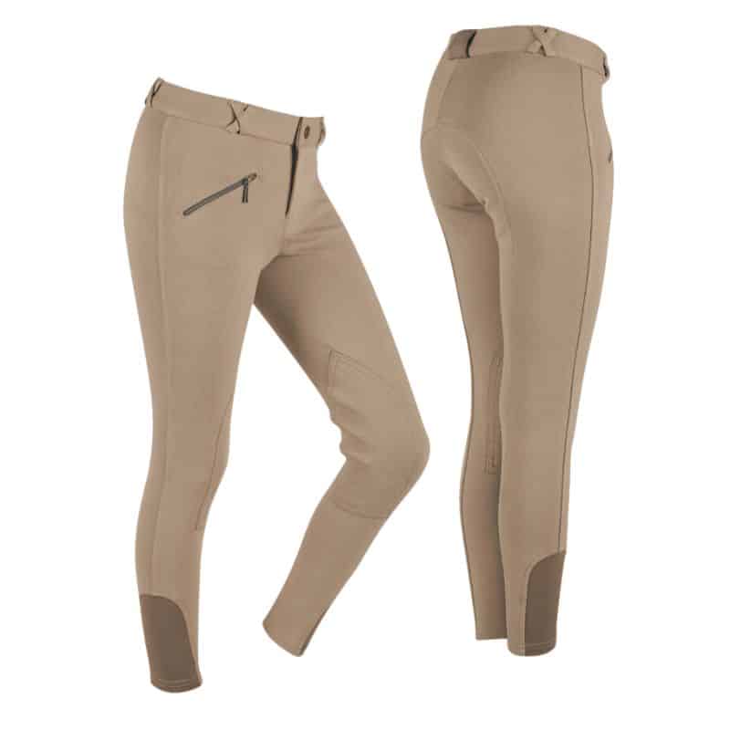 pantalon d'équitation enfant beige QHP equinoxe-shop.com