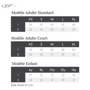 Guide des tailles mini Chaps d equitation Shimmer QHP 7275 7253 7254 Sellerie Equinoxe Shop Fuveau