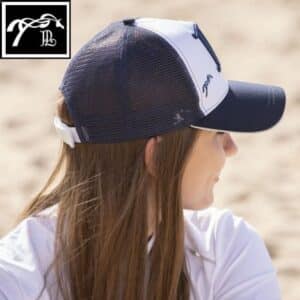 PENELOPE STORE casquette mesh blanc marine Sellerie Equinoxe Shop