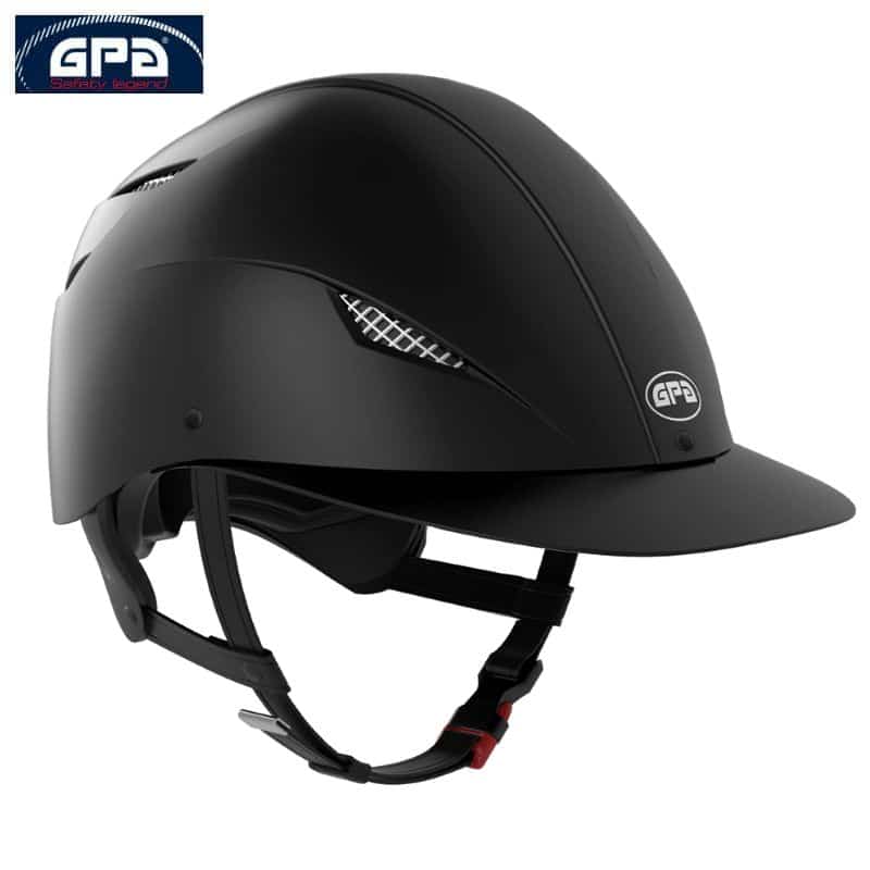 Casque d'équitation Easy Evo Hybrid GPA noir mat Equinoxe-Shop