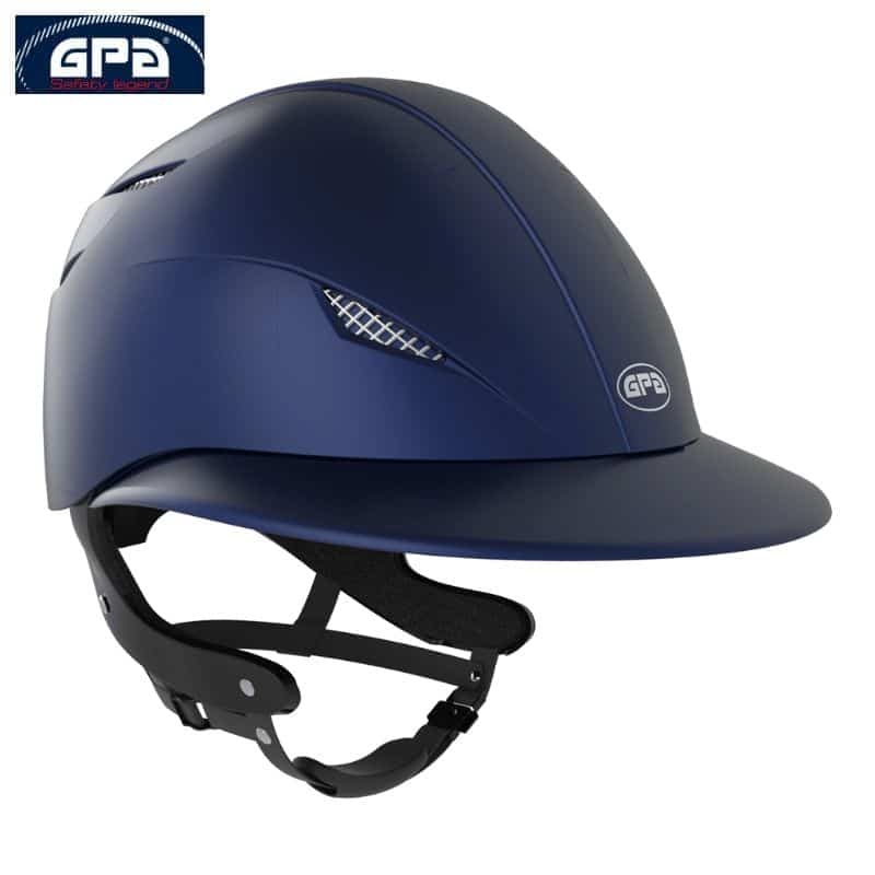 Casque d'équitation Easy First Lady TLS GPA marine mat Sellerie Equinoxe