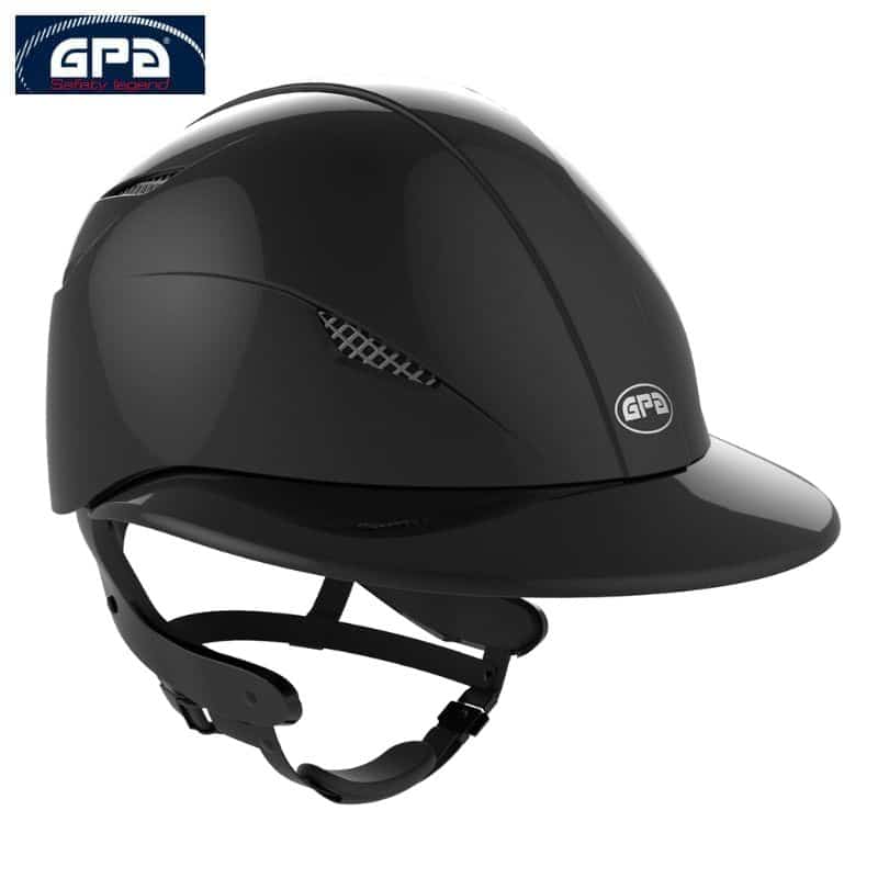Casque d'équitation Easy First Lady TLS GPA noir brillant Sellerie Equinoxe