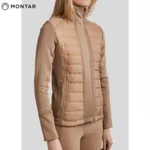 Veste d'équitation Hybride Emma Jacket latte beige MONTAR by Sellerie Equinoxe Shop