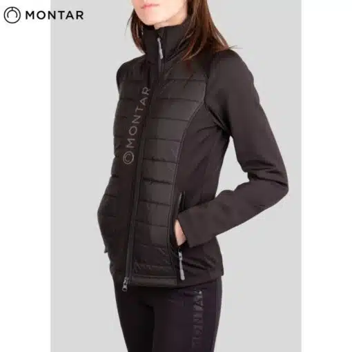 Veste d'équitation Hybride Emma Jacket noir MONTAR by Sellerie Equinoxe Shop