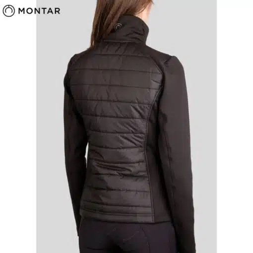 Veste d'équitation Hybride Emma Jacket rear noir MONTAR by Sellerie Equinoxe Shop