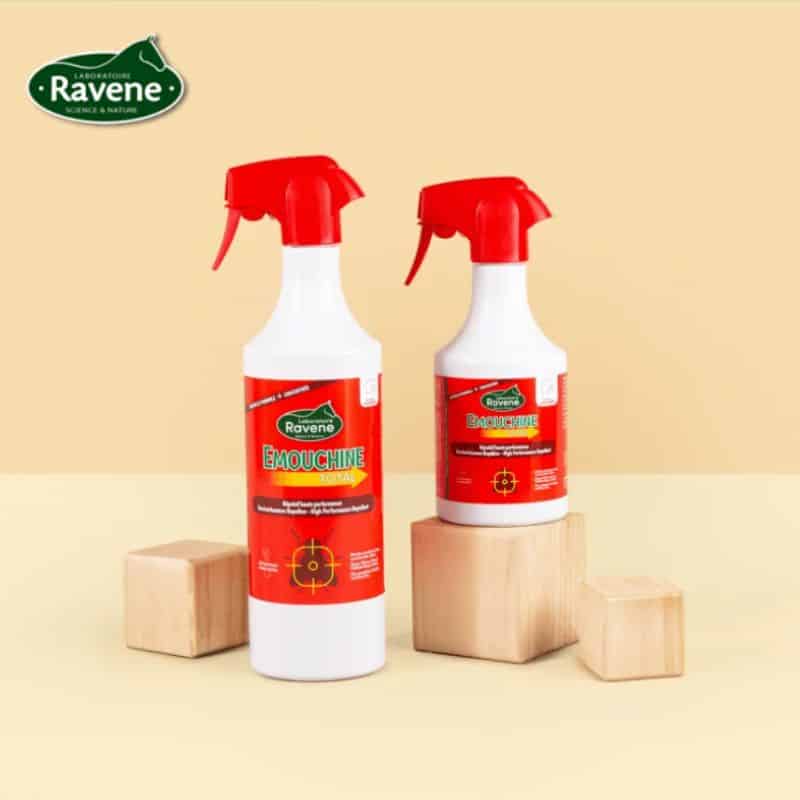 Emouchine Total Ravene nouvelle formule répulsif anti-mouches pour cheval