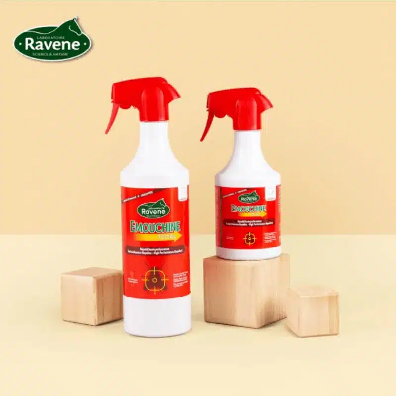 Emouchine Total Ravene nouvelle formule répulsif anti-mouches pour cheval