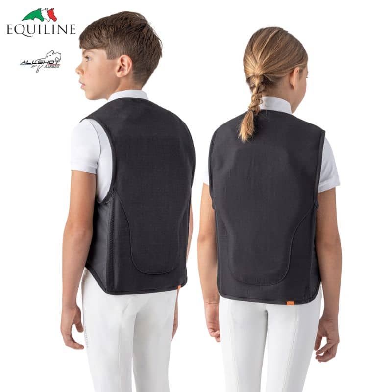 EQUILINE - ALLSHOT – Gilet Airbag d’équitation KID - JUNIOR AIR BAG VEST + 2 CARTOUCHES dos Sellerie Equinoxe