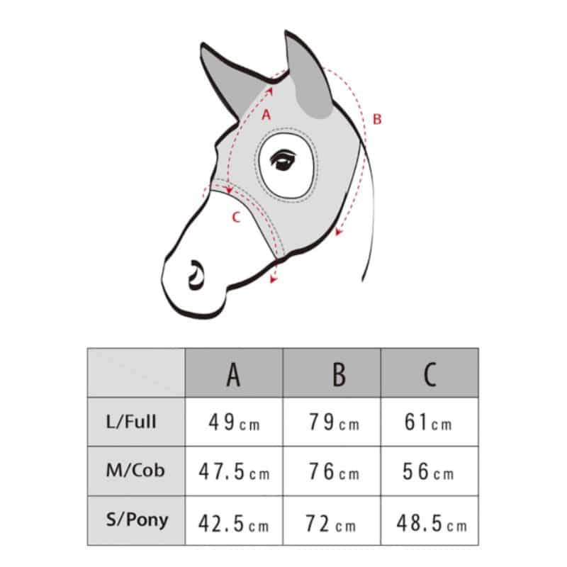 Guide des tailles Masque COME BEST Titanium avec oreilles Néoprène LAMI-CELL