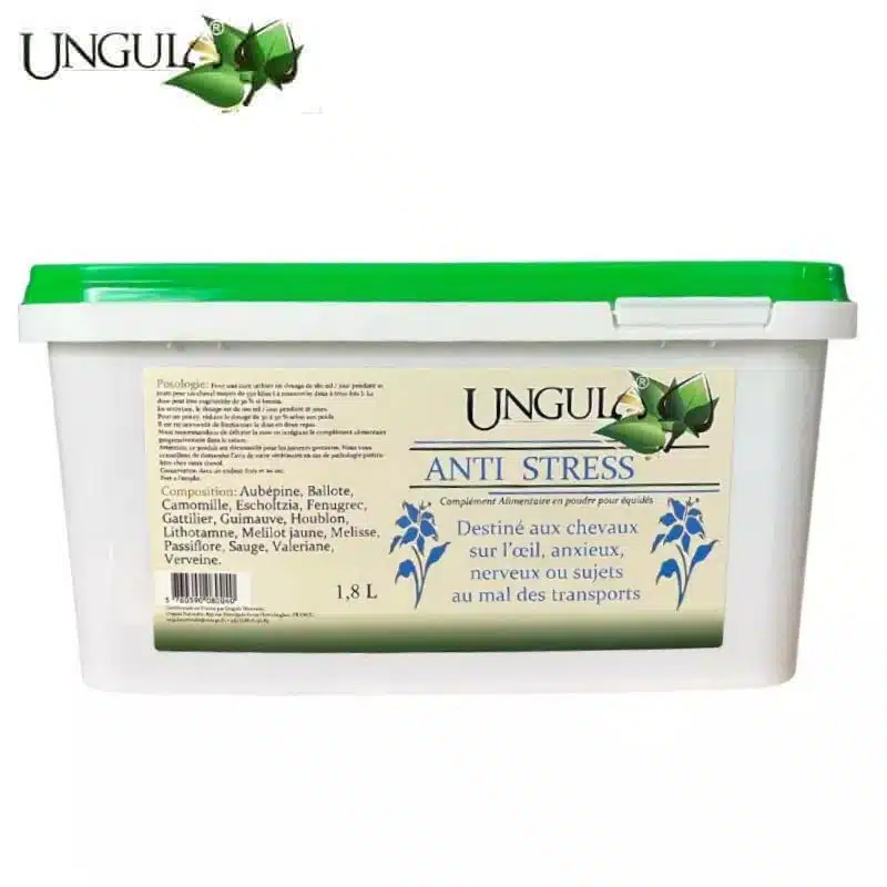 Anti Stress Ungula Naturalis - Stress cheval Sellerie Equinoxe Fuveau complément alimentaire pour chevaux